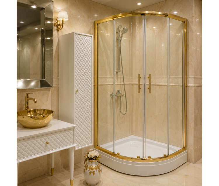 Gold Seri Duşakabin Oval Duştekneli  ND627