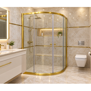 Gold Seri Duşakabin Oval Teknesiz ND628