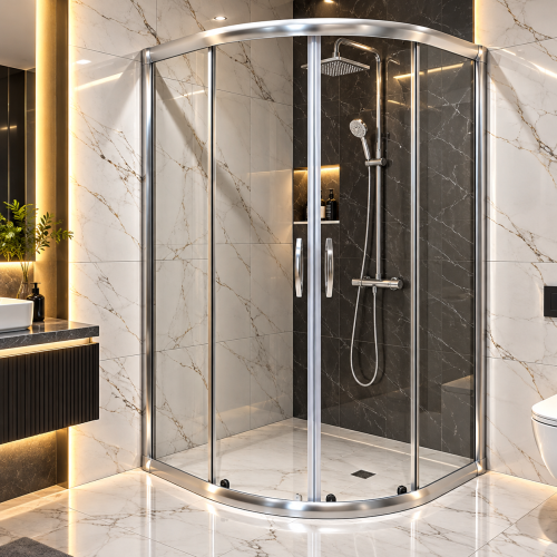 Lüks Camlı Teknesiz Duşakabin ND110