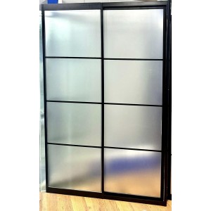 Teknesiz Duşakabin Mika Camlı Karolaj Desenli KD120