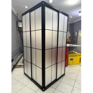 Teknesiz Duşakabin Mika Camlı Karolaj Desenli KD110