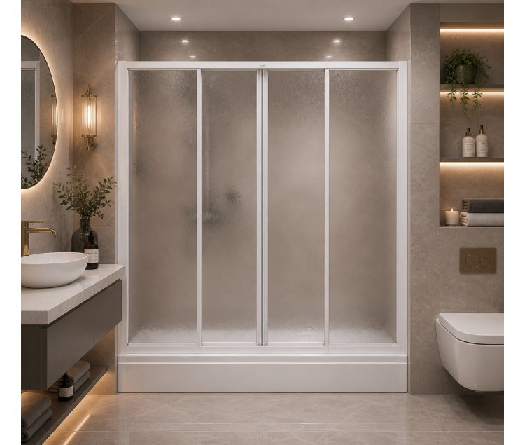Mika Camlı Duşakabin + Duşteknesi ND313