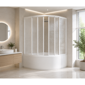 Mika Camlı Duşakabin + Küvet ND307 Mika Camlı Duşakabin + Küvet ND307