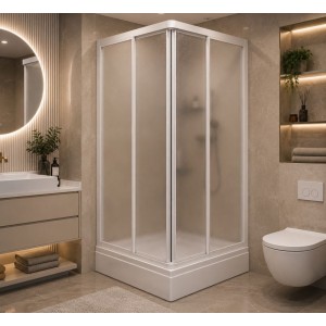 Mika Camlı Duşakabin + Duşteknesi ND301 Mika Camlı Duşakabin + Duşteknesi ND301