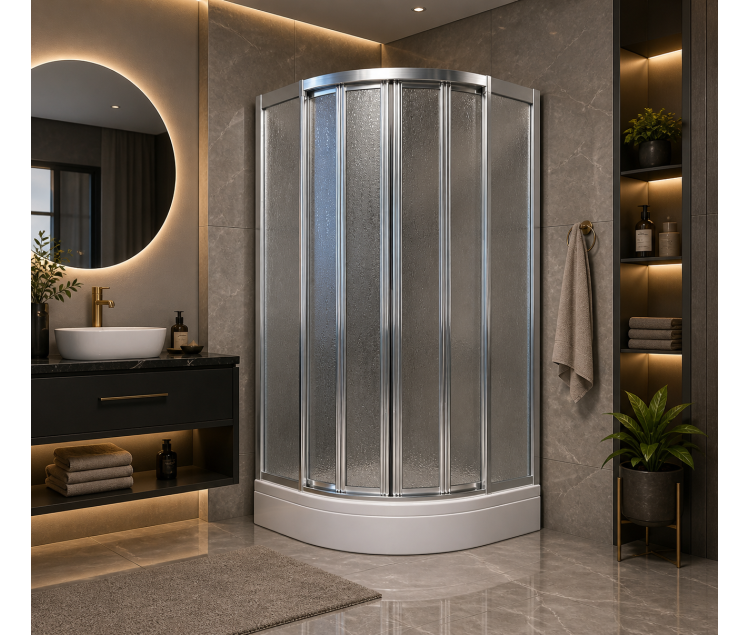 Mika Camlı Duşakabin + Duşteknesi ND701
