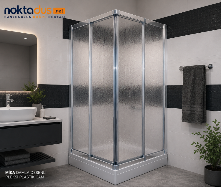Mika Camlı Duşakabin + Duşteknesi ND303