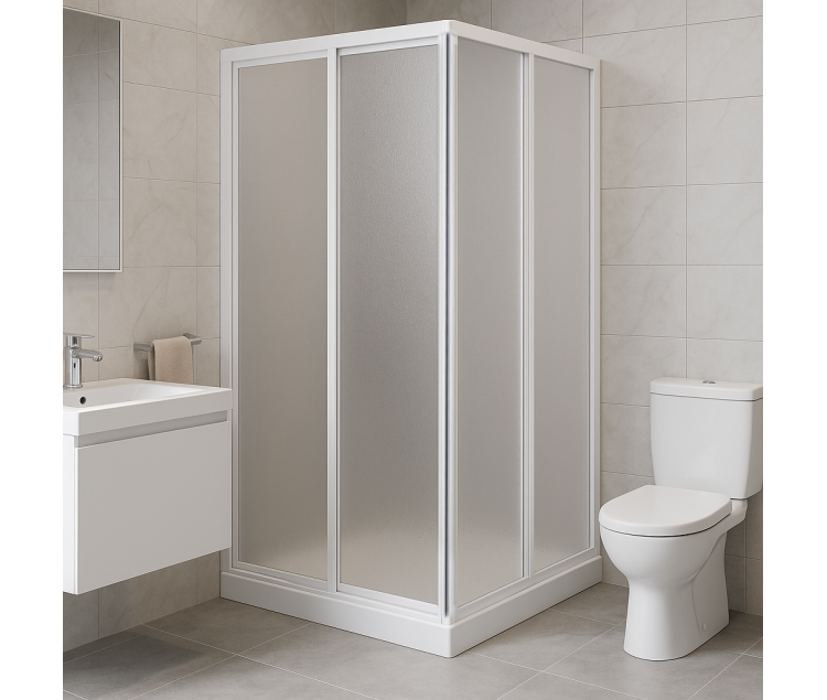 Mika Camlı Duşakabin + Duşteknesi ND301