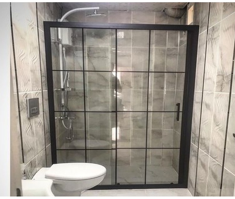Siyah Karolaj Teknesiz Duşakabin KD105